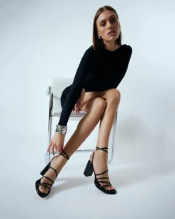 PIP HIGH HEEL SANDALS BLACK LEATHER -EGO shop 1ZLSM8 W mcH4u9s0JxeVYAX4 25109.1711106754