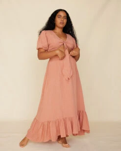 Saloma Linen Skirt - Rosewood -EGO shop 1ay3Jo5aZtXyLYwtJ5ZEjE00Q 15804.1710255807