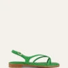PHOEBE FLAT SANDALS EMERALD GREEN LEATHER -EGO shop 1gL vfDcFBmDzgB3SMq6daDqc 23660.1711106750