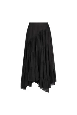 CLAUDETTE TEIRED SKIRT - Black