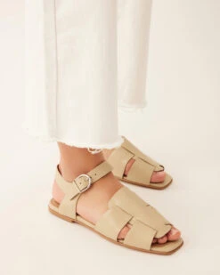 TABOR FLAT SANDALS NATURAL LEATHER -EGO shop 2rIhnI odnKNPNIrwDCgG7VuY 09339.1711106826