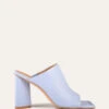 DANIELLE HIGH HEEL SANDALS ICE BLUE LEATHER