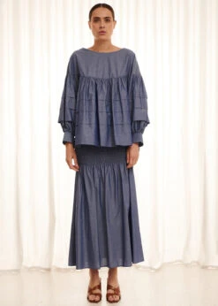 Faith Skirt - Chambray -EGO shop 5SCZCH9uWbVgmp6L1Uhb6y2No 64032.1704503824