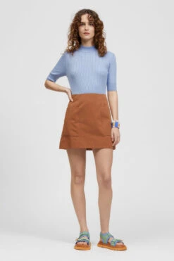 Jozani Mini Skirt Rust