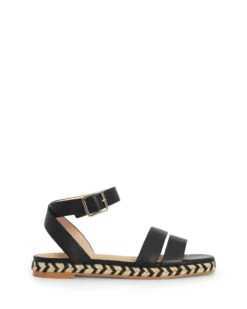 Jacinda Black 2cm Sandal