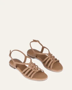 QUEEN FLAT SANDALS TAN LEATHER -EGO shop 9re0w R3FiQyzD 3bgoG4eDDg 35324.1711107224