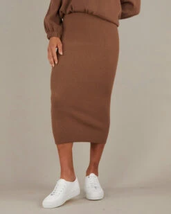 Afina Knit Skirt - Cocoa -EGO shop C7zzsatngP l18AE3e5RXUs2U 49031.1709816887