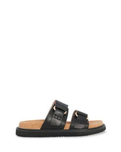 Bambi Black 2cm Slide