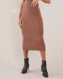 Afina Knit Skirt - Cocoa -EGO shop FailzPyr6JlLyc45CApiGCcTg 46571.1709816895
