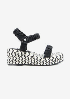 Mackenzie Wedge Black/White