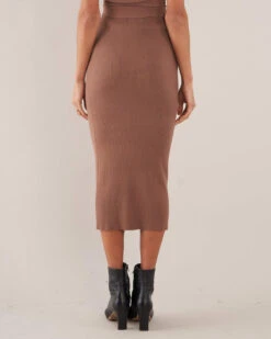 Afina Knit Skirt - Cocoa -EGO shop IqvLPBqKjiPB3q2adXc3 6xAQ 43592.1709816892