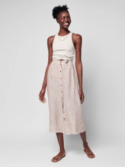 Billie Skirt - Bronze Low Tide Stripe -EGO shop L3tXjvJKAb bfxOod4qb0JLhU 35096.1706097083