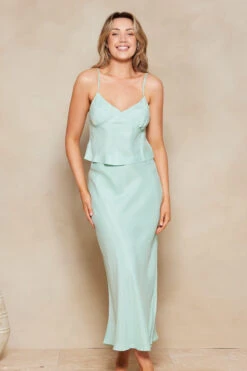 Cinzia Blake Maxi Skirt - Frost Blue