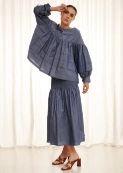 Faith Skirt - Chambray