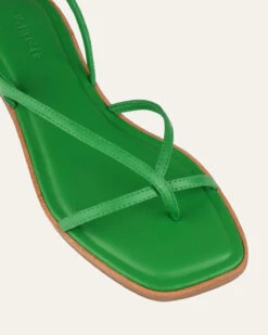 PHOEBE FLAT SANDALS EMERALD GREEN LEATHER -EGO shop LyxC5H3 m24H bVdTR3 Bk6M4 16018.1711106751