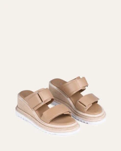 KELSEA MID HEEL WEDGE SANDALS LIGHT TAN LEATHER -EGO shop NxSZx6tzxaaYo qrZn jBhNac 46751.1711106822