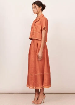 Elodie Linen Skirt - Toffee -EGO shop O9YwiI1KjOOjcUXNjG0B9BRhA 88263.1706704630
