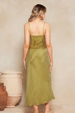 Cinzia Blake Maxi Skirt - Olive -EGO shop P iwSrfd76jJXMC6SgboEOPW4 74580.1710934082