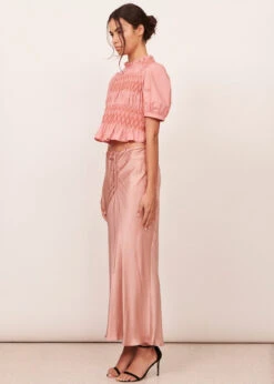 Valerie Silk Satin Skirt - Pink -EGO shop P qDuYRjOc9vfIfCG5pEicXwA 38840.1706704629