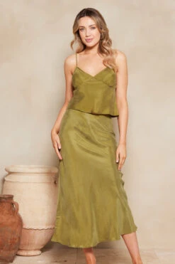Cinzia Blake Maxi Skirt - Olive -EGO shop PGiBRuhga5l5I5LmtnCZ w1GI 99068.1710934081