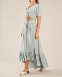 Saloma Linen Skirt - Duckegg Blue -EGO shop QTUwwS11BCTKCVF46iIQS9NUo 07285.1709816917