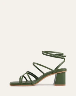 SOFIA MID HEEL SANDALS MOSS GREEN LEATHER -EGO shop Uqx478lw7ZU4rCgYJU KeD6V4 04689.1711106749