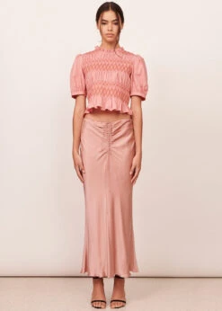 Valerie Silk Satin Skirt - Pink -EGO shop XCJ7pjgHBVc6pIIsDlZ9QcfnE 08292.1706704628