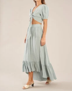 Saloma Linen Skirt - Duckegg Blue -EGO shop XE4B3IZdiB0MFd5RWXc8ObT80 16308.1709816901