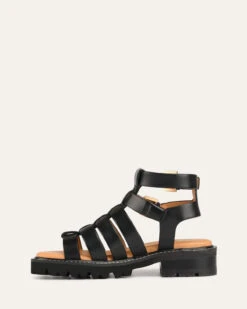 GINO FLAT SANDALS BLACK LEATHER -EGO shop XR2ZEXRJqM82clLvcoLUpxi1k 47398.1711106747