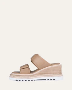 KELSEA MID HEEL WEDGE SANDALS LIGHT TAN LEATHER -EGO shop YvGkOLWZ1QuA4A3gN76KlRmxw 62586.1711106823