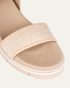 ILLUSION FLAT WEDGE SANDALS NATURAL RAFFIA -EGO shop b4YpytOUeoKvVPKhSGFw3lYNo 76991.1711106665