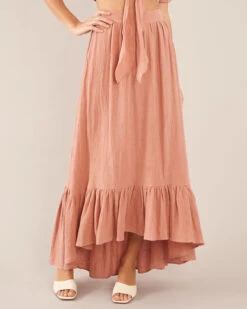 Saloma Linen Skirt - Rosewood -EGO shop b69OIRUywXP o H9Vh5Gd9iGs 09612.1710255816
