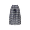 PEONIE SILK COTTON SKIRT - Through The Looking Glass Navy