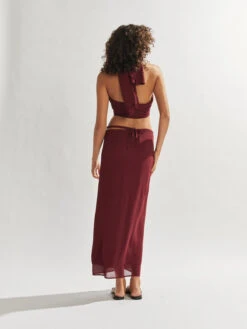 Frankie Wrap Skirt Burgundy -EGO shop jZcn CAoQdht WNUgdzuVKWHs 51340.1710761048