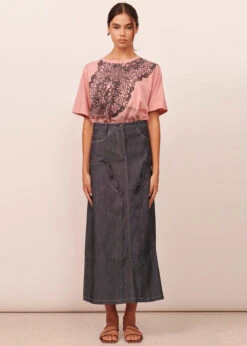 Thea Denim Skirt - Denim
