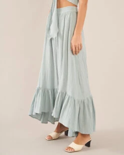 Saloma Linen Skirt - Duckegg Blue -EGO shop nCguxL252 saiYVPKbhjbIJzs 22959.1709816913