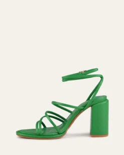 PIP HIGH HEEL SANDALS EMERALD GREEN LEATHER -EGO shop nOYS39ejlSrpV2AtB4lA2RItE 63307.1711106667