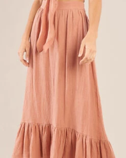 Saloma Linen Skirt - Rosewood -EGO shop oFt7LCd2Dl7GtC3mN9pfTqgEM 69368.1710255803