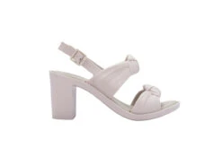 Melissa Velvet Heel - White