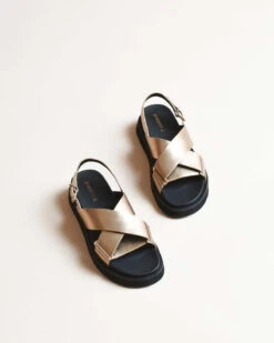 MARLEY FLAT SANDALS GOLD LEATHER -EGO shop qQy 6QgqKG EQgG7nvrsssFQE 01879.1711106741