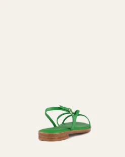 PHOEBE FLAT SANDALS EMERALD GREEN LEATHER -EGO shop r4075fOD vaf6lyw XQa2QVk 93565.1711106752