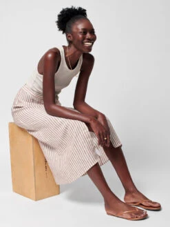 Billie Skirt - Bronze Low Tide Stripe -EGO shop rfggjro3qEFEzmt SxDXpSNkE 87174.1706097085