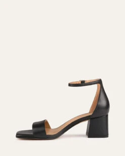 LURA MID HEEL SANDALS BLACK LEATHER -EGO shop tA f321ljO71AYISooq1n9eQ 65457.1711106749