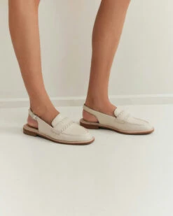 DAHLIA LOAFERS OFF WHITE LEATHER -EGO shop x0jy ZdyGqHkIAt4c2iTegs8 84531.1711107276