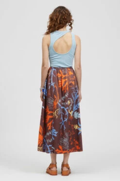 Roho Maxi Skirt Brown Seaweed Print -EGO shop xH8K1ZhCEVBsOUSWGcrZ 2pK0 29688.1710761791