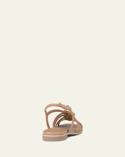 QUEEN FLAT SANDALS TAN LEATHER -EGO shop xX20Owj1nGCWtDXZv MC4Dnck 38232.1711107226