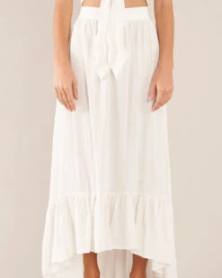 Saloma Linen Skirt - White -EGO shop xfp5VouI8m62mHCGOSN5EyIsw 96161.1709897570