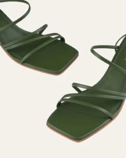 SOFIA MID HEEL SANDALS MOSS GREEN LEATHER -EGO shop yNifa6aFa57laQrEFILoJcwD8 41252.1711106748